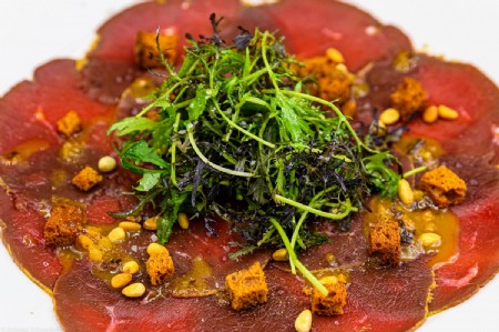 deer carpaccio